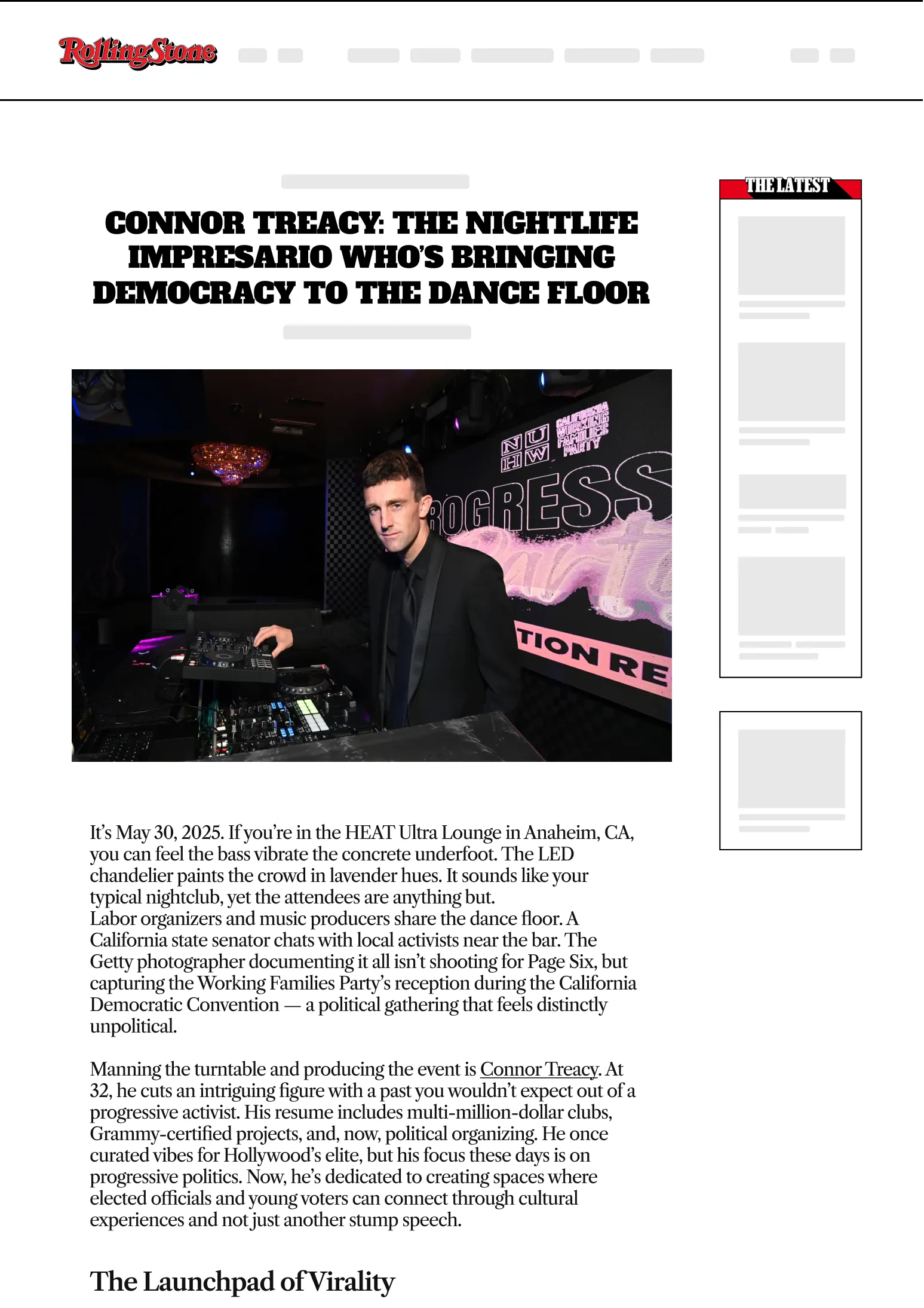 Rolling Stone article